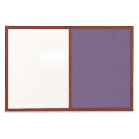 United Visual Products Slim Style Indoor Enclosed Corkboard, 36 UV504SCH-WHITE-BLACK